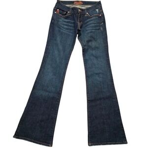 Y2K Miss Me Mandy Flare Jeans Dark Wash Low Rise Vintage Denim 26